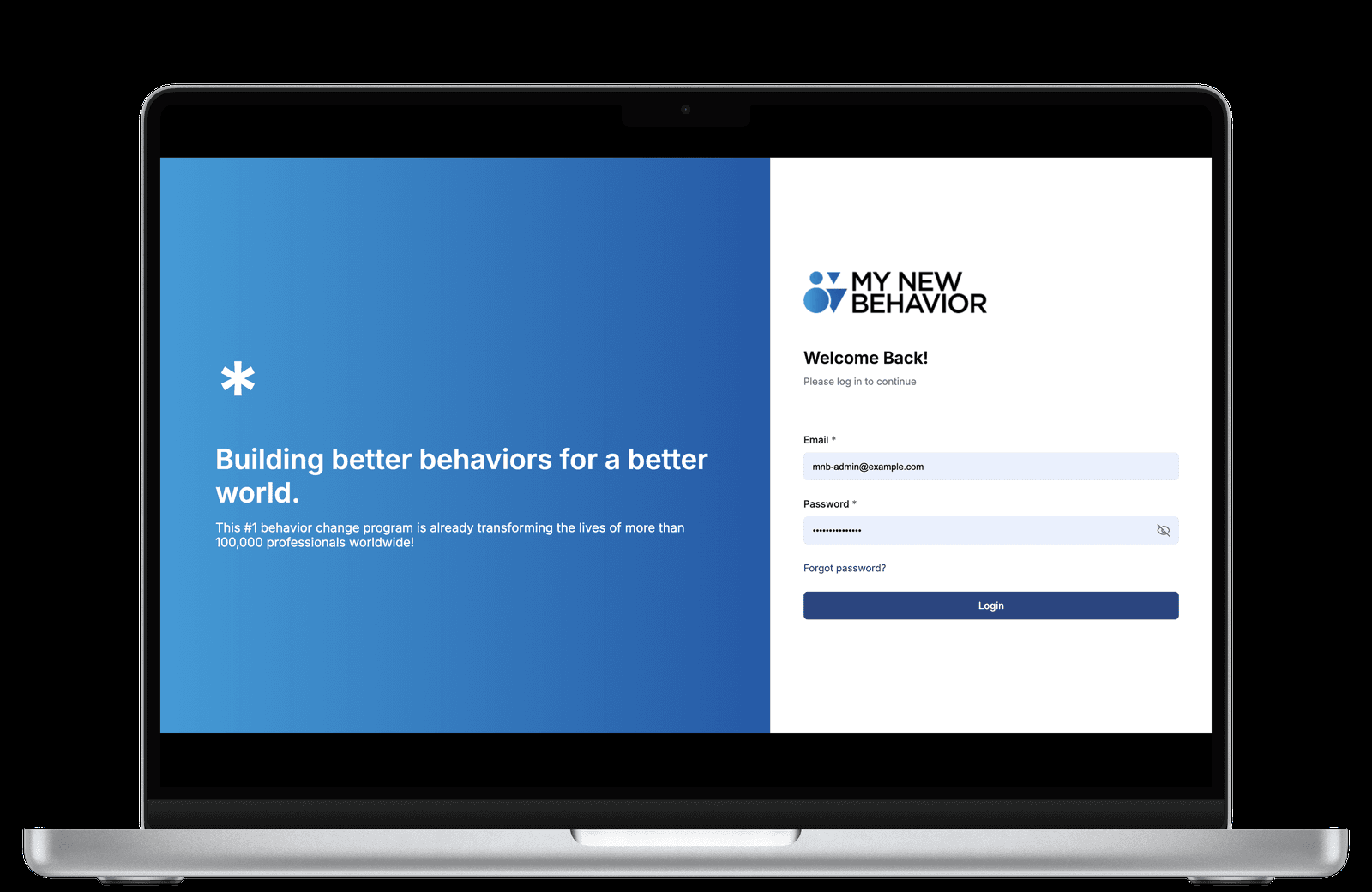 My New Behaviour (Admin Dashboard) — Lizard Global